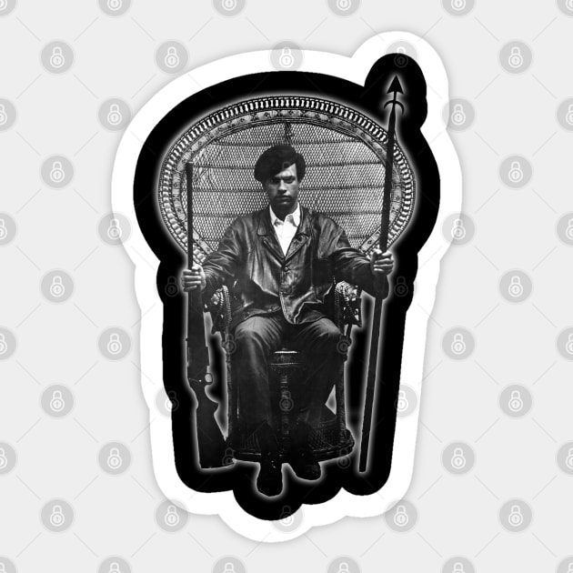 Huey Newton Sticker by UrbanLifeApparel
